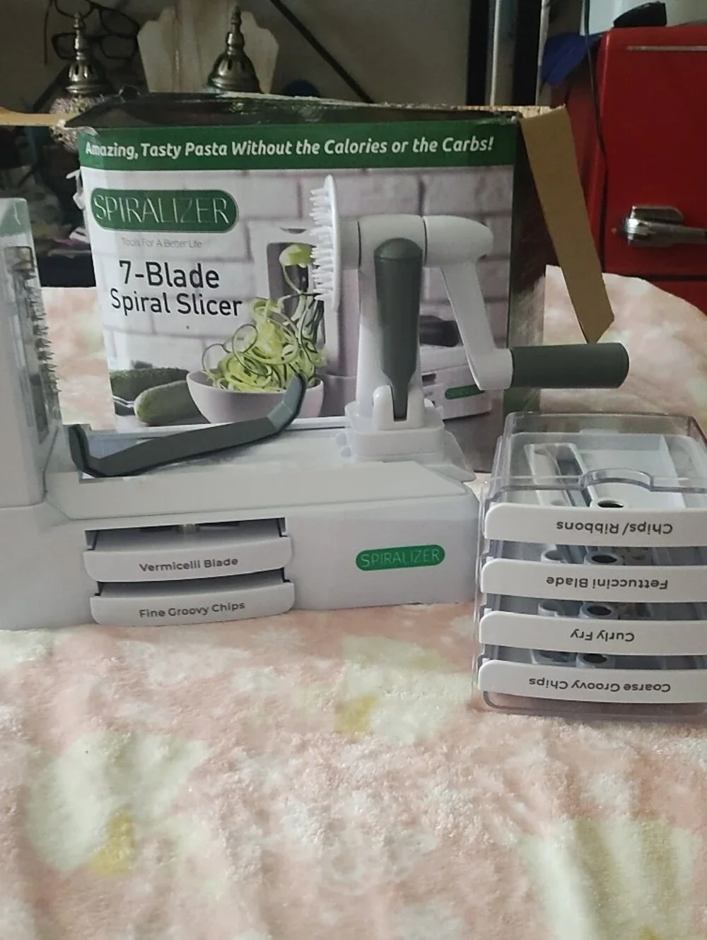 7-Blade Spiral Slicer — White